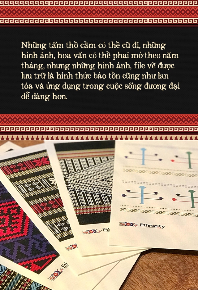 Nhóm bạn trẻ "vẽ" lại hoa văn thổ cẩm theo cách đặc biệt, để công nghệ thành dấu gạch nối giữa truyền thống và hiện đại- Ảnh 4.