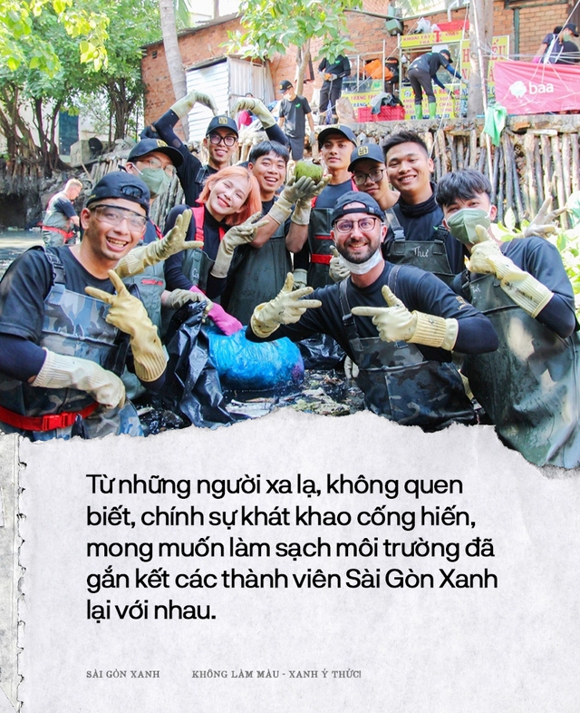 Trưởng nhóm Sài Gòn Xanh nói về hàng trăm tình nguyện viên ngâm mình dưới kênh đen: "Tụi mình không làm màu!"- Ảnh 5.