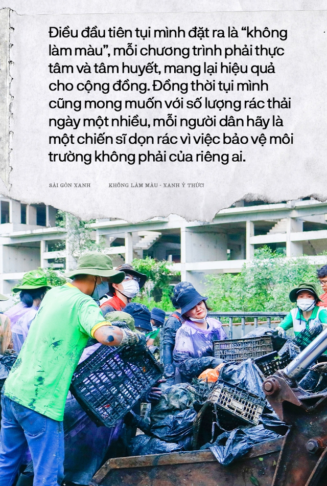 Trưởng nhóm Sài Gòn Xanh nói về hàng trăm tình nguyện viên ngâm mình dưới kênh đen: "Tụi mình không làm màu!"- Ảnh 9.