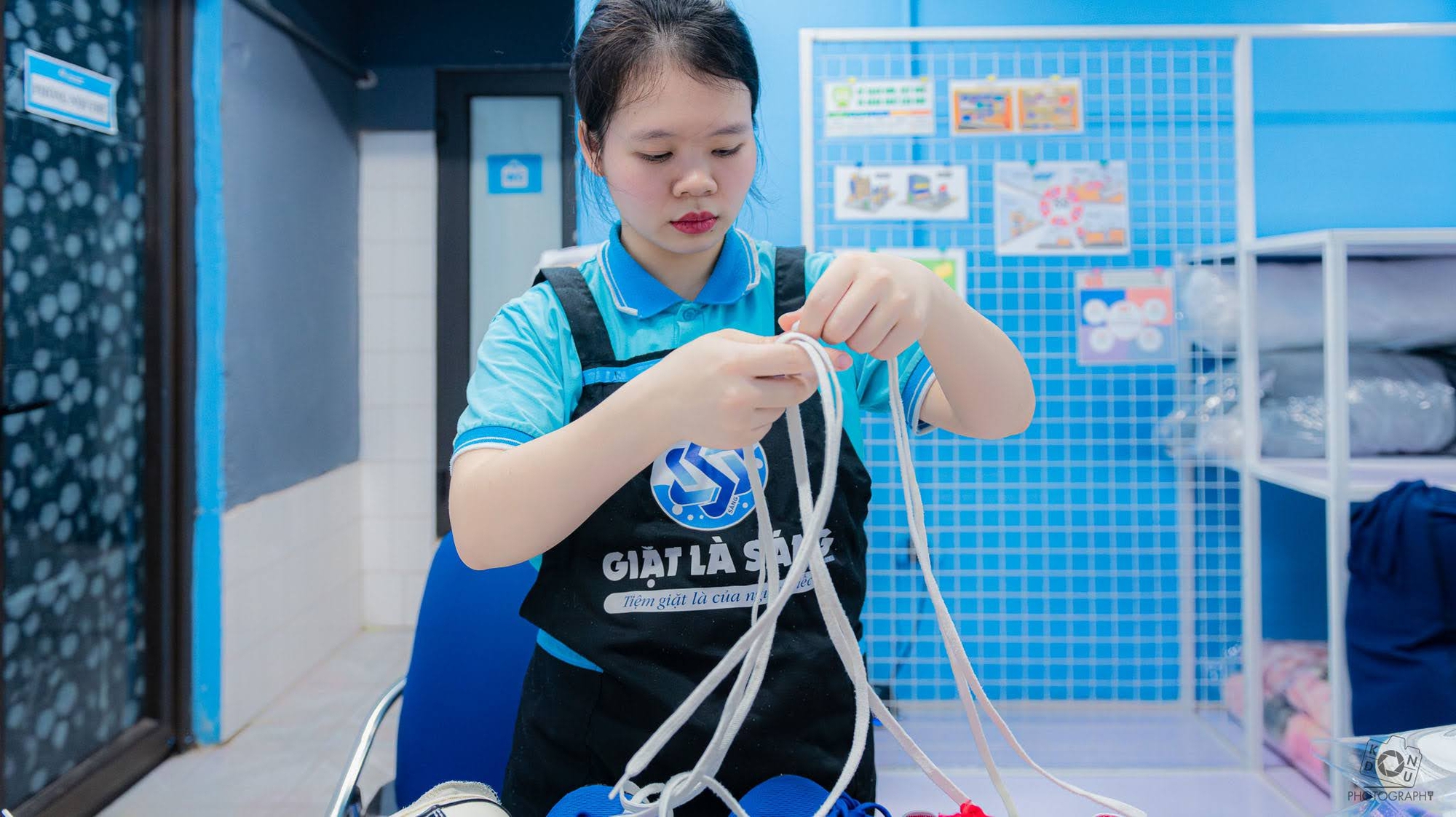 "Giặt là Sáng - Tiệm giặt là người điếc" - Dự án đong đầy yêu thương, chứa trọn tình người!- Ảnh 5. "Giặt là Sáng - Tiệm giặt là người điếc" - Dự án đong đầy yêu thương, chứa trọn tình người!- Ảnh 5.