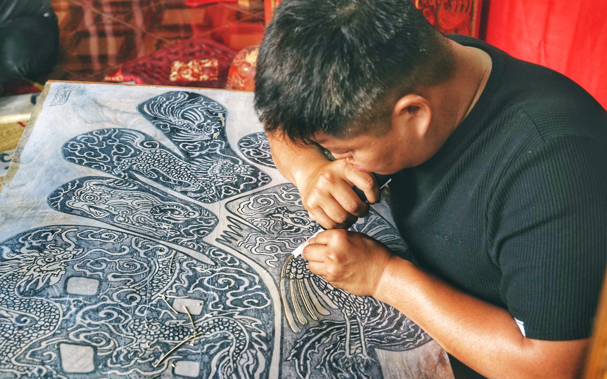 HỒI SINH DÒNG TRANH LIỄN LÀNG CHUỒN