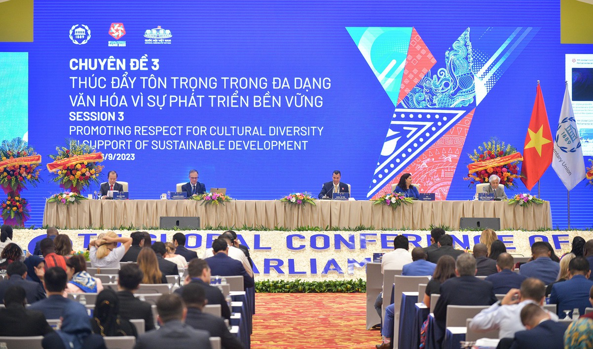 Press release: Closing session of The 9th Global Conference of Young Parliarmentarians - Ảnh 1.